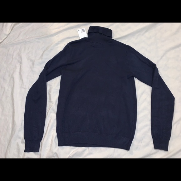 Navy Turtleneck Sweater - Picture 2 of 3